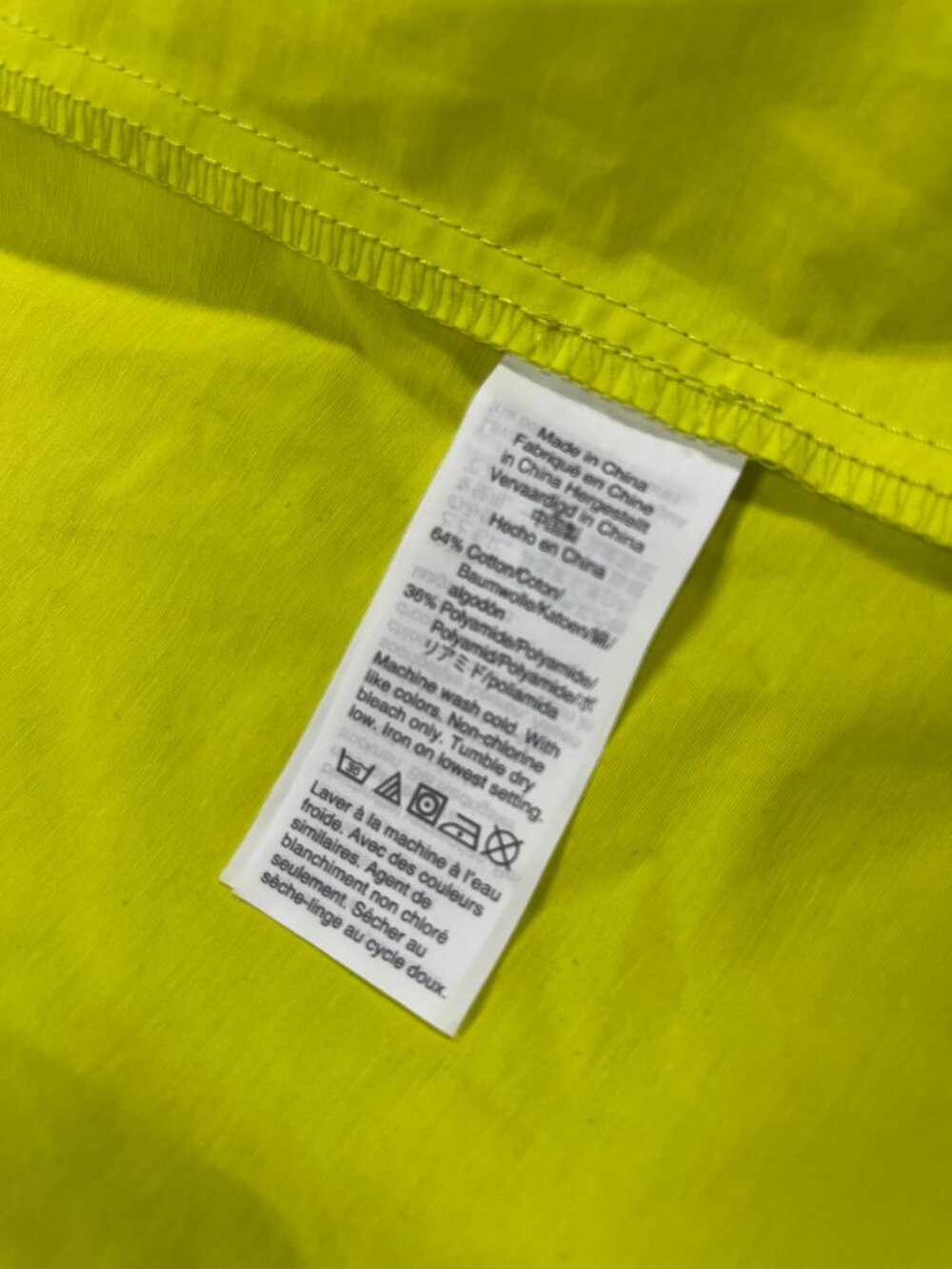 J.Crew Neon Yellow Hooded Anorak Little Nightmares Inspired Raincoat MP - Picture 4 of 9